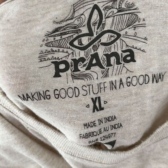 Men's Prana T-Shirt Size XL Naughty Pines CA Chest Pocket Motorcycle Tee - Picture 5 of 6